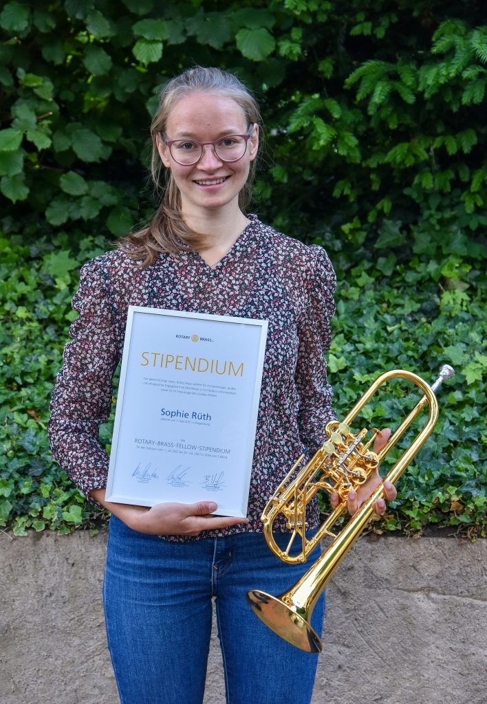 Sophie Rüth ist Rotary Brass Fellow 2022-2023